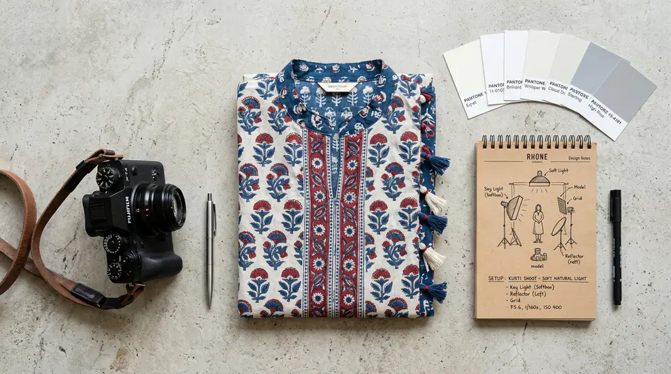 A step-by-step guide to achieving product photo background consistency for a fashion brand's ecommerce catalogue.